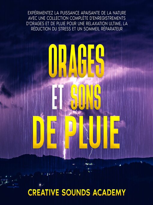 Title details for Orages et Sons de Pluie by Creative Sounds Academy - Available